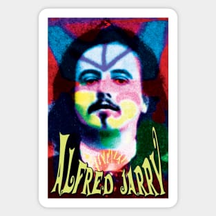 Alfred Jarry - Painted Face Sticker